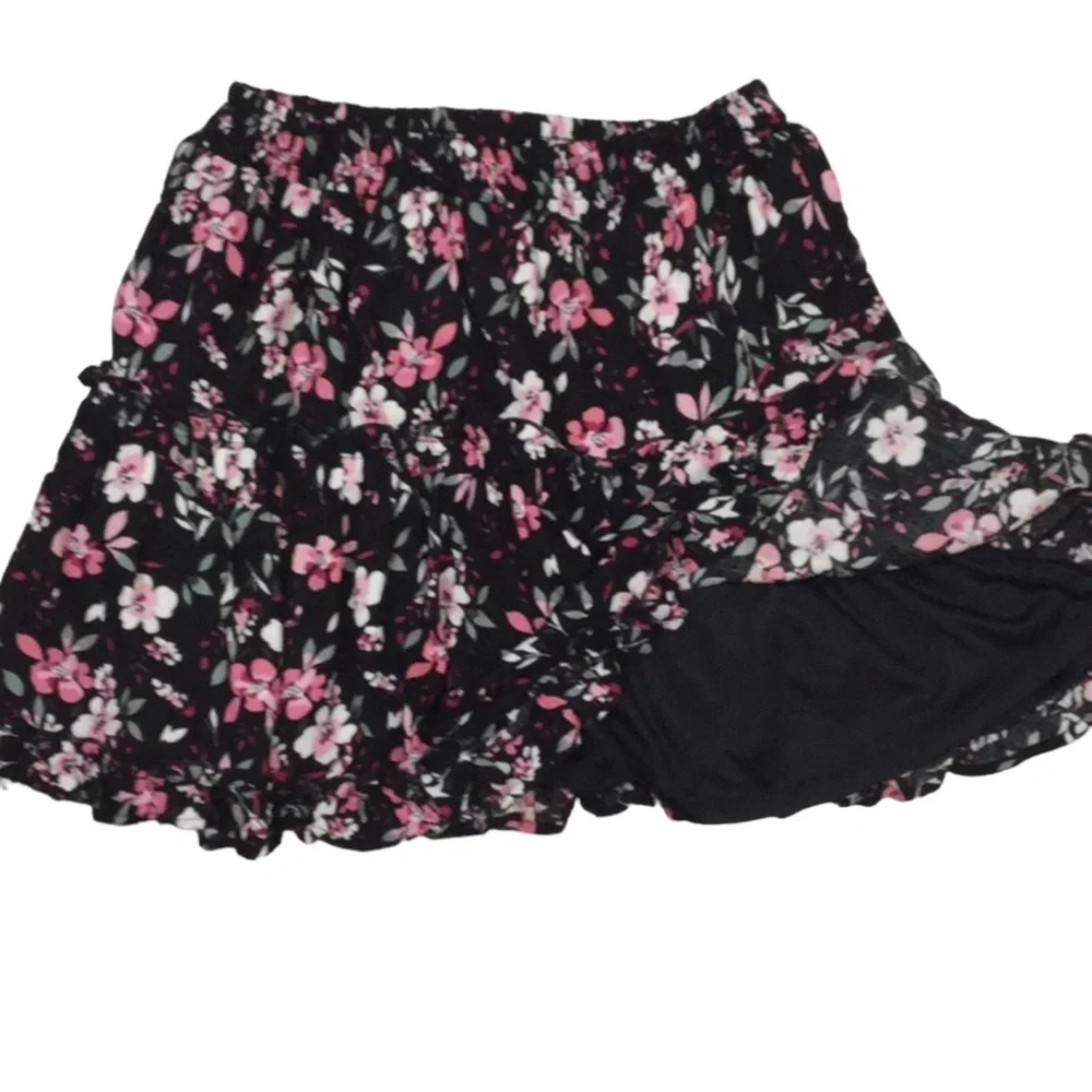 KIDPIK sz 14 (X Large) Skirts Bundle (2) Lined Prints Black Multi NWT